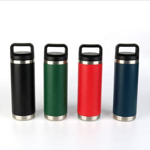 แก้วน้ำเก็บอุณหภูมิคุณภาพสูง ขนาด 36 ออนซ์ 64 ออนซ์, แก้วน้ำสแตนเลส, กระบอกน้ำเก็บอุณหภูมิขนาด 18 ออนซ์ พร้อมฝาและหูจับ - Product Image 5