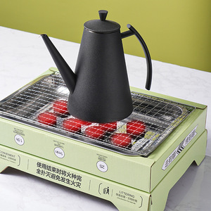 Portable Cardboard Barbecue Grill With Nanocoating For Indoor Outdoor Camping Use - Product Image 3