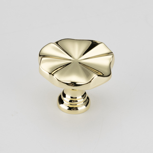 Modern Gold <strong>Silver</strong> Flower Cabinet <strong>Knobs</strong> Single Hole Furniture <strong>Knob</strong> <strong>Drawer</strong> Pulls for Kitchen Bedroom Wardrobe Hardware - Product Image 5