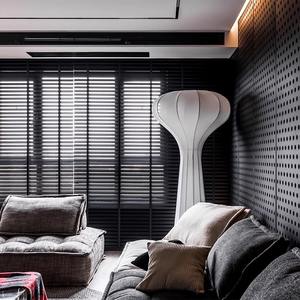 Lampadaire LED E27 design champignon moderne et créatif, style nordique, avec structure en fer, hauteur réglable, en tissu haut de gamme minimaliste pour salon - Product Image 1