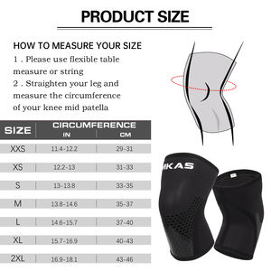 MKAS-Rodilleras antideslizantes de neopreno para levantamiento de pesas, soporte de protección de rodilla, resistente, 7mm - Product Image 6
