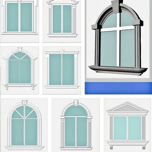 Molduras de pared exterior para villas EPS, marcos de ventanas exteriores, cornisas clásicas y tiras decorativas de cintura. - Product Image 5