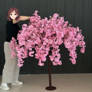 L78 Vente en gros de faux cerisiers en soie <span class=keywords><strong>les</strong></span> plus populaires Arbre à fleurs artificiel <span class=keywords><strong>Sakura</strong></span> rose pour décoration de table de mariage et d'événement - Product Image 3