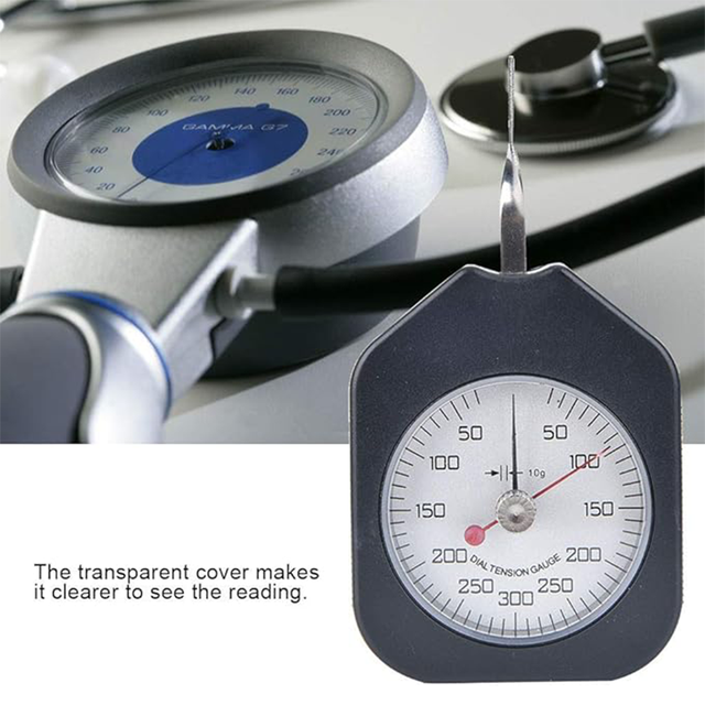 High Precision 500N Analog Dial Force Gauge Digital Pointer Tension Meter Industrial Material Testing Mechanical Instrument
