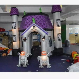 PVC 充气式万圣节鬼屋游戏屋帐篷户外装饰防水耐候内置风扇高6-8英尺 - Product Image 6