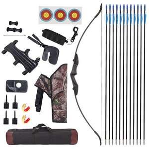 Tir à l'arc Takedown arc classique et flèche ensemble CS jeu de tir arc débutant droite gauche Riser équipement de pratique de chasse - Product Image 1