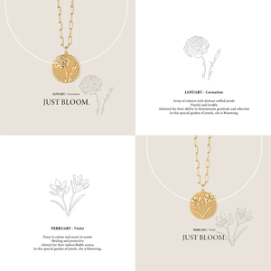 Collar con colgante de oro para cumpleaños, collar con flor prensada de <span class=keywords><strong>nacimiento</strong></span>, regalo del Día de la madre - Product Image 5