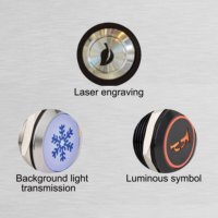 Interrupteur à bouton-poussoir lumineux en métal personnalisable couleur LED pour projet de bricolage, voiture, marine