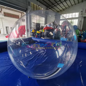 2m Vinyl <b>Inflatable</b> Water Ball Walking Roll Ball with Zipper and Air Pump for Home & School Use 1 Piece - Product Image 2