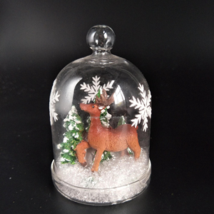 ซัพพลายเออร์จีน ยี่ห้อ SY โดมแก้วใสทรงระฆังสำหรับตกแต่งคริสต์มาสในร่ม ขนาด 6x6x10 ซม. ของขวัญงานฝีมือ ขายตรงจากโรงงาน - Product Image 1