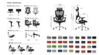 Chaise de bureau en maille ergonomique Chaise élévatrice confortable avec design contemporain pour l'environnement de travail Chaise d'ordinateur