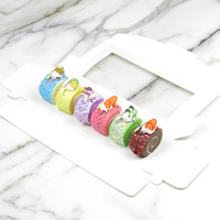 Boîtes à macarons personnalisées écologiques, meilleures ventes, avec revêtement UV, pelliculage mat/brillant, doublure en éponge, réutilisables, recyclables, en carton