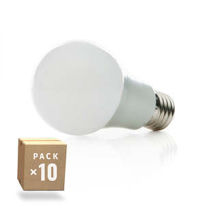 Confezione da 10 Lampade LED Sferiche Alluminio/PC E27 7W 630Lm 40.000H - Product Image 1