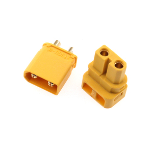 Amass XT30ULW-F 90° Right-Angle Female Connector with Solder Tabs, Gold-Plated Low-Profile Plug for XT30U <b>Battery</b> Interfaces - Product Image 5