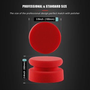 SPTA Applicateur <span class=keywords><strong>de</strong></span> gel pour pneus noir et rouge, tampon <span class=keywords><strong>de</strong></span> nettoyage en <span class=keywords><strong>mousse</strong></span> pour pneus, éponge <span class=keywords><strong>de</strong></span> nettoyage <span class=keywords><strong>de</strong></span> pneus, applicateur <span class=keywords><strong>de</strong></span> soin pour pneus profilé - Product Image 3