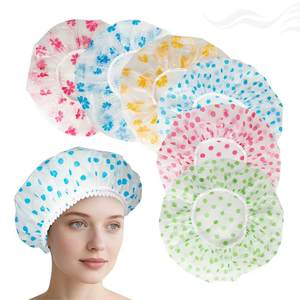 4C Gorro de ducha de EVA grande Baño Reutilizable Cómodo Protector de cabello Gorro de baño Durable Adulto Elástico Gorro de ducha impermeable - Product Image 1