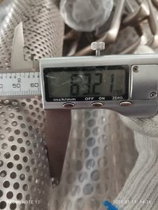 Ống đục lỗ Titan nguyên chất, sử dụng cho hệ thống ống xả xe hơi, ống titan có lỗ, sử dụng cho xe hơi, moto,OD 2inch,2.5inch,3inch - Product Image 6