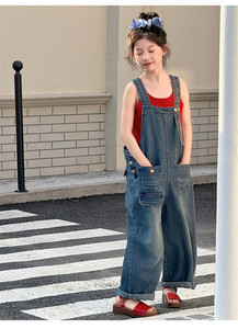 <span class=keywords><strong>Tuta</strong></span> in denim con tasche per ragazza adolescente, collezione Estate 2026 - Product Image 5