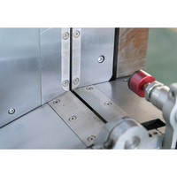 Sierra de doble inglete CNC LJZ2-CNC-500x4200 para corte de perfiles de muro cortina de aluminio, 90, 45 y 67.5 grados