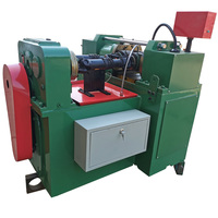 Boîte de vitesses automatique de laminoir à filetage droit en acier hydraulique CNC pour filetage de barre d'armature