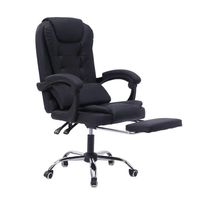 Chaise de bureau exécutive haut de gamme en cuir, ergonomique, avec repose-pieds, chaise d'ordinateur en cuir PU pour dirigeant