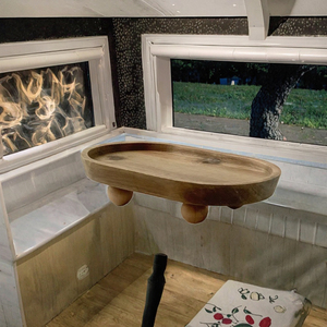 <strong>Vintage</strong> Modern Farmhouse Wood Riser Round Acacia Pedestal Bath <strong>Stand</strong> Plant Holder <strong>Cake</strong> <strong>Stand</strong> Soap Tray for Desk Display - Product Image 3