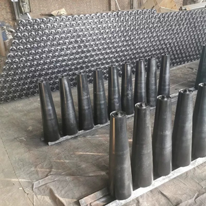 ゴムコーティングされたテーパーコンベヤローラー-新しい炭素鋼カスタムサイズ工業用倉庫ユニバーサルテーパーアイドラー - Product Image 6