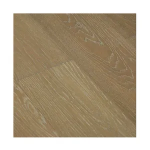 Fournisseur de la Chine Plancher en bois dur 3 plis laqué UV en chêne blanc à 1 bande