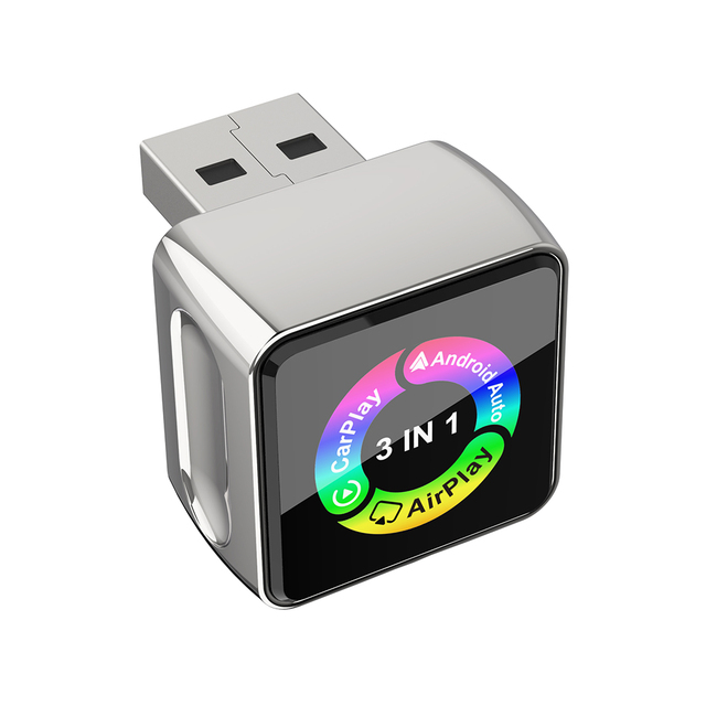 New Design 3 in 1 Converter Box Wireless Carplay Android Auto USB Airplay Adapter for Car