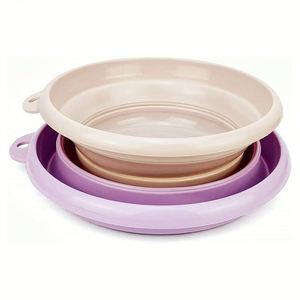 Lavabo de silicona plegable portátil al por mayor, bañera de plato plegable, lavabo de plástico plegable, ahorro de espacio - Product Image 5
