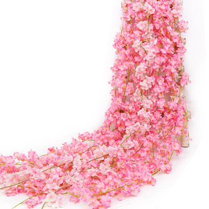 Guirnalda de Flores Artificiales de Flor de Cerezo, Colores Mezclados, de Plástico, para Decoración de Bodas y Hogar - Product Image 5