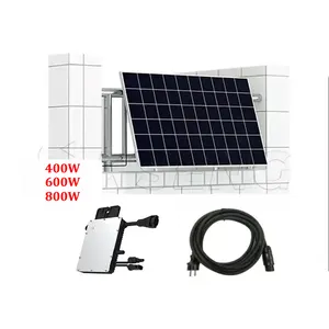 Complete Mini Solar Balcony Kit Micro Inverter Solar System Balkonkraftwerk Solar Panel Plug And Play For Germany