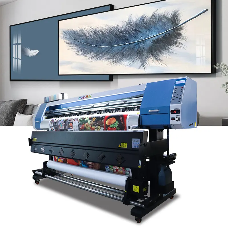 New Design 1.8m 6ft Roll To Roll two XP600 heads Wall Paper printer poster large format printing machine