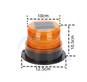 Luce Lampeggiante Solare Ambra a Prezzo di Fabbrica, Lampada di Segnalazione, Luci di Avvertimento per il Traffico - Product Image 2