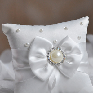 Ruban amour coeur strass anneau oreiller porteur pour fournitures de décoration de fête de <span class=keywords><strong>mariage</strong></span> - Product Image 3