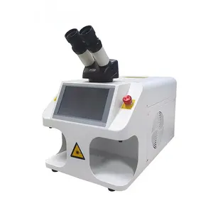 Günstiger Preis 60W 100W 200W Tragbarer Mini-Schmuck Silber Gold Edelstahl YAG Laser-Punkts chweiß maschine