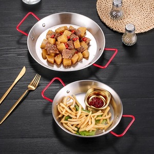 Olla Moderna Plana y Gruesa <span class=keywords><strong>de</strong></span> Acero Inoxidable Dorado Antiadherente <span class=keywords><strong>para</strong></span> Mariscos y Aperitivos, con Dos Asas, Universal <span class=keywords><strong>para</strong></span> Estufa <span class=keywords><strong>de</strong></span> <span class=keywords><strong>Gas</strong></span>, <span class=keywords><strong>para</strong></span> Ramen - Product Image 3