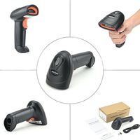 Vente flash : Lecteur de codes-barres sans fil 2D longue portée, 2,4 G, lecteur de codes QR sans fil, distance de transmission de 100 mètres, extérieur