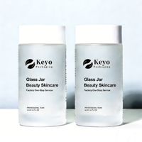 Vente chaude, capsule de blanchiment de verre personnalisée, flacon de vitamine, soin des cheveux, capsule de soin de la peau, pot haut de gamme, joint hermétique, boîte à pilules