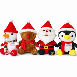 Random Plush Santa Snowman Reindeer Penguin Soft Cute Merry <b>Christmas</b> Gift for Kids - Product Image 2