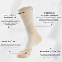 Chaussette de sport de compression personnalisée chaussette de sport de course professionnelle chaussette de tube de basket-ball athlétique unisexe logo personnalisé