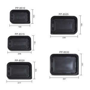 Nhựa Lấy Ra Dùng Một Lần Plastik Bento Box PS/PP Lò Vi Sóng Ăn Trưa Container Thực Phẩm - Product Image 5