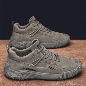 Zapatos Casuales para Hombre Color Caqui con Cordones, Estilo Deportivo para Caminar, Uso Diario, Color Sólido K2373 - Product Image 3