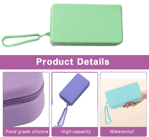 Bolsa de Cosméticos de Silicona con Diseño de Caramelos Ecológica para Mujer, con Cierre de Cremallera, Portátil, de Gran Capacidad - Product Image 5