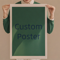 Service d'Impression de Posters Muraux 3D en Vinyle Étanche Personnalisés en Usine, Vente en Gros, Grands Formats A0 A1 A2 A3 A4, Papier, 24x36