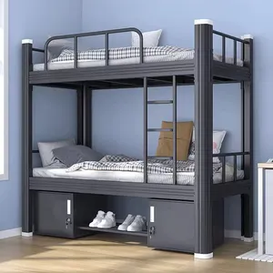 Thương mại bunkbeds giường tầng cho người lớn kim loại dành cho người lớn Giường tầng với lưu trữ Letto matrimoniale một castello ranza