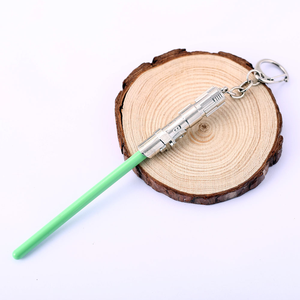 Porte-clés en métal cool, porte-clés de voiture, cosplay, sabre laser en acrylique LED, porte-clés pour femmes et hommes, cadeau promotionnel - Product Image 6