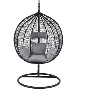 Silla Colgante de Mimbre/Ratán para Patio, Forma de Huevo, Silla Colgante para Jardín - Product Image 2