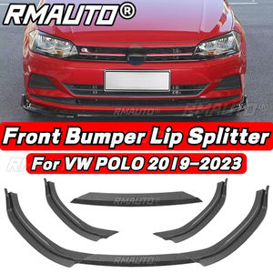 POLO MK8 Lip Carbon Fiber <b>Car</b> Front Bumper <b>Diffuser</b> Splitter Rear Spoiler Body Kit <b>for</b> Volkswagen VW POLO MK6 MK7 MK8 2009-2023 - Product Image 1