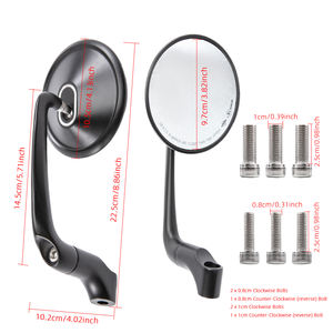 Rétroviseurs latéraux en aluminium pour moto RACEPRO pour Yamaha MT07 <span class=keywords><strong>MT09</strong></span> MT-07 pour <span class=keywords><strong>Kawasaki</strong></span> Z900 Z900RS Z800 Z1000 - Product Image 6